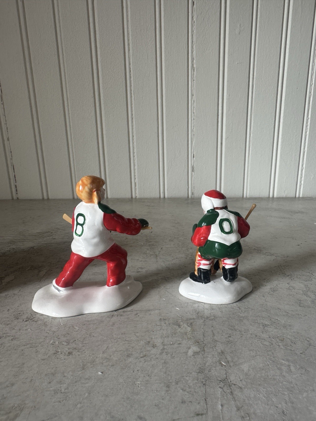 Dept 56 Snow Village 4 Piece Set “Cold Weather Sports” #5410-0 Hockey Accessory