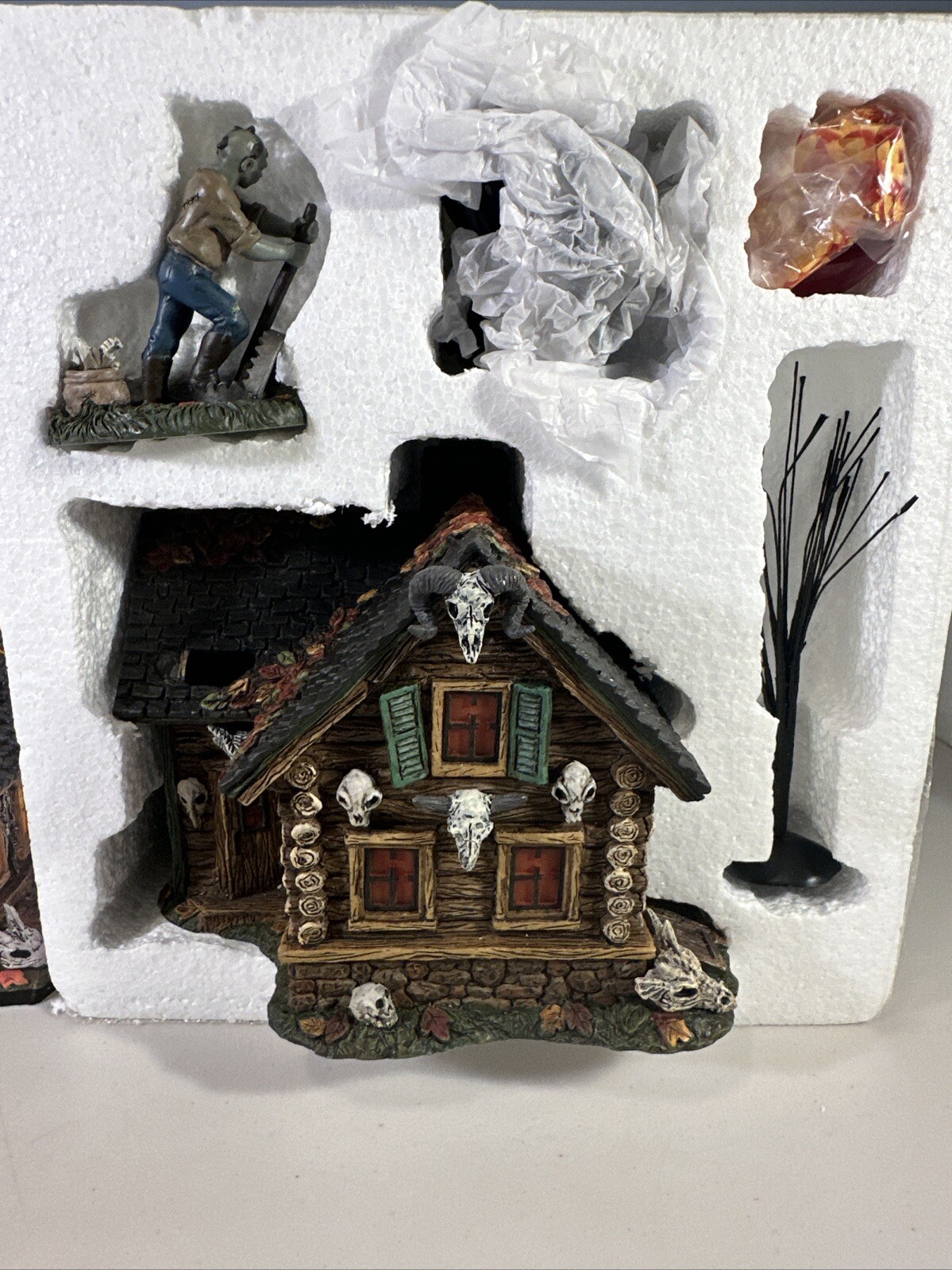 Dept. 56 Halloween 2020 Haunted Huntsman House Boxed Set of 4pcs. Silver Series