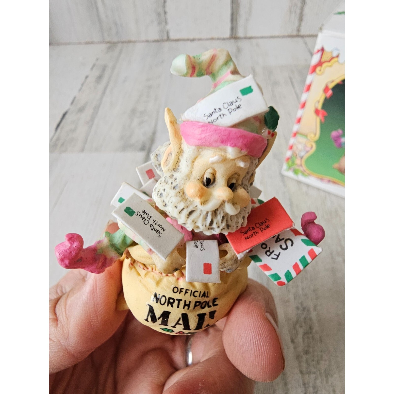 Enesco crinkles Sandi zimnicki North Pole village mail post office vintage rare