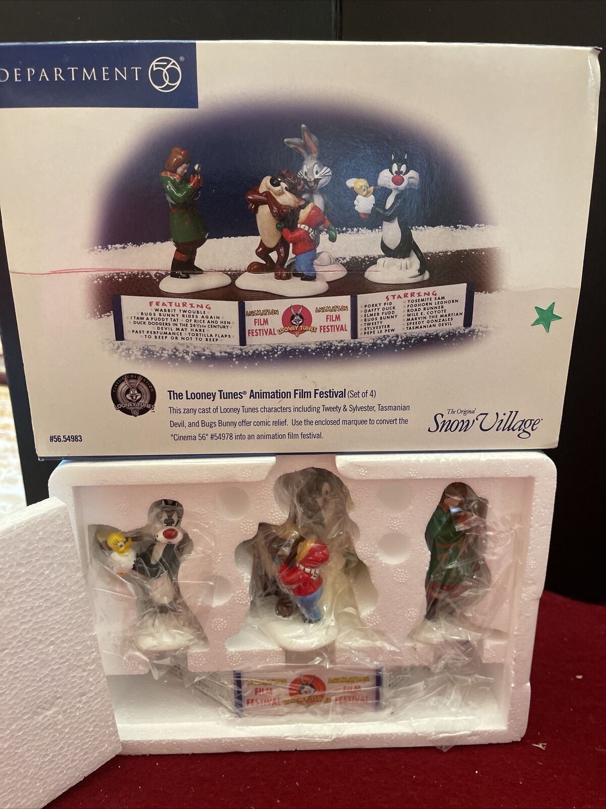 Department 56 Snow Village THE LOONEY TUNES ANIMATION FILM FESTIVAL – New