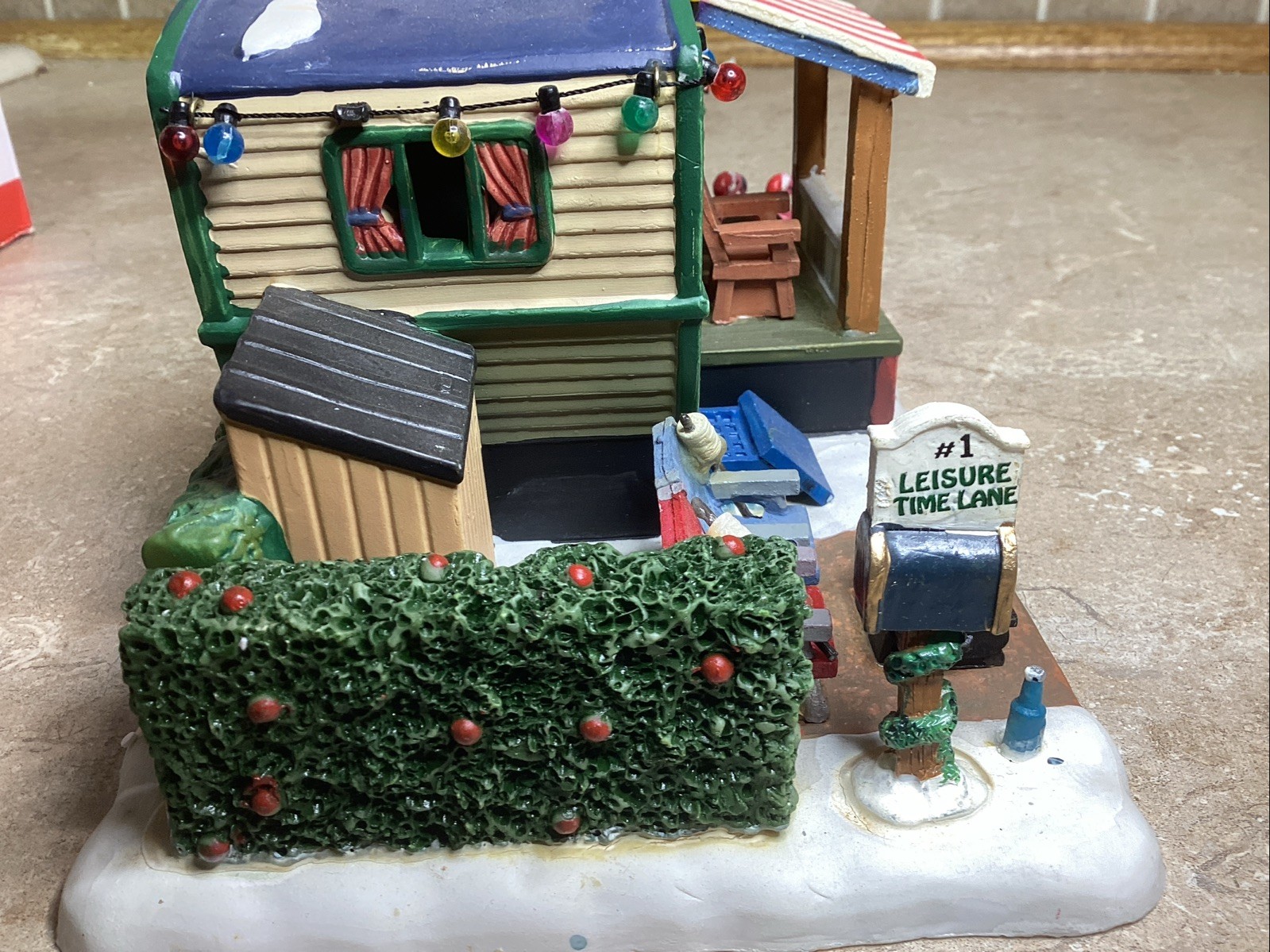 Lemax Coventry Cove “Leisure Time” Lighted Building- Box And Light Cord- EUC