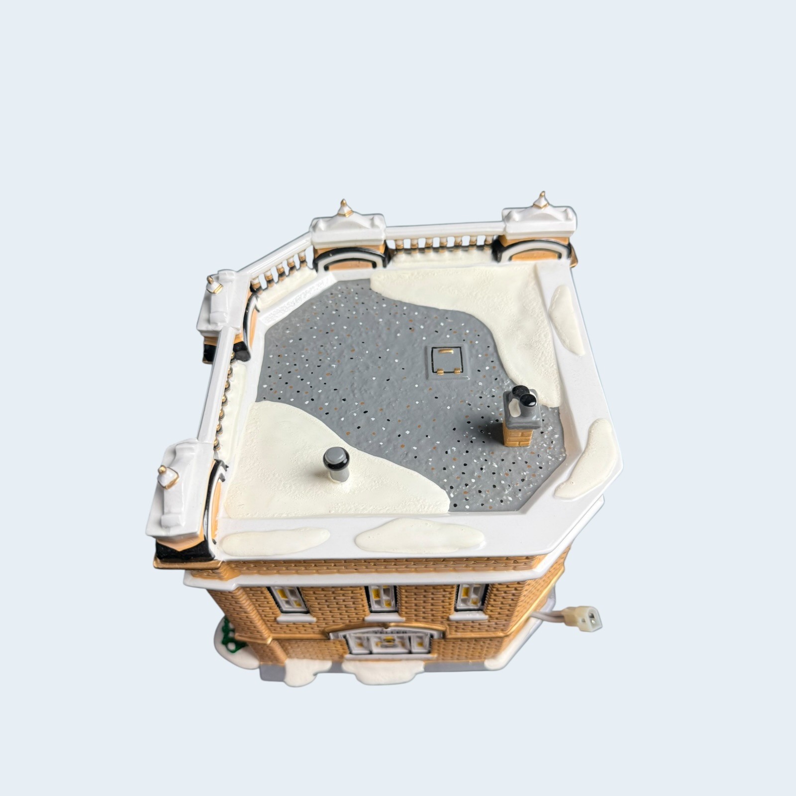 Dept. 56 Snow Village Village Bank & Trust #55002 Building Retired Accessory