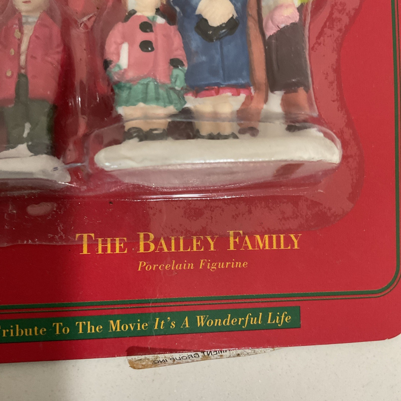 1995 It’s A Wonderful Life George Bailey Family Porcelain Figurine New Sealed