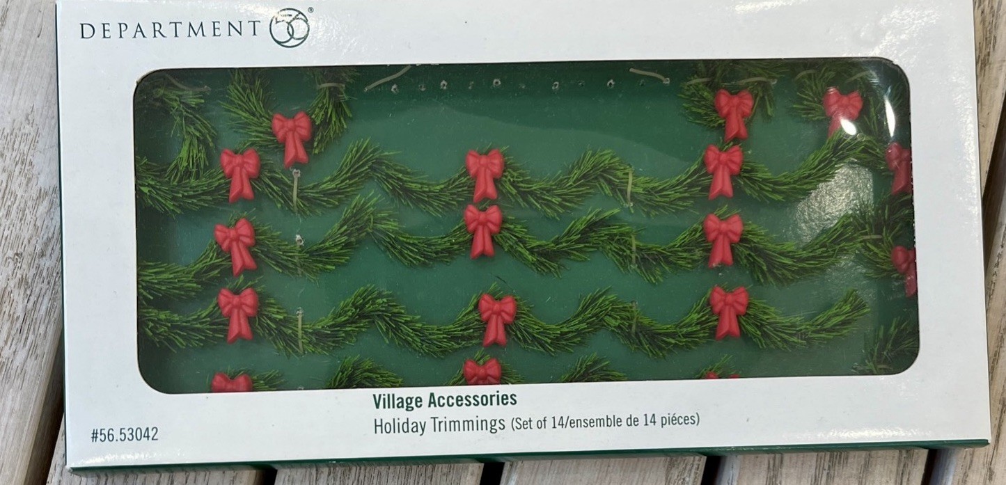 Department 56 Village Holiday Trimmings Garlands & Wreaths – Incomplete