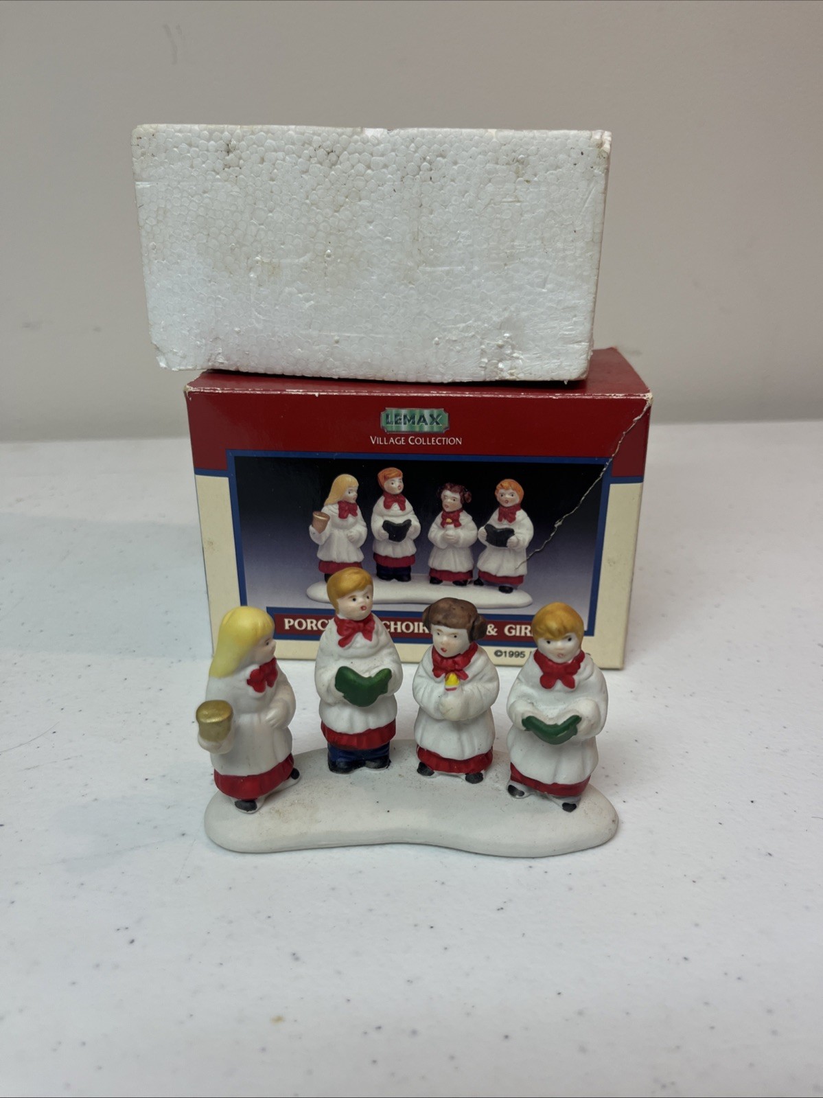 Vintage Lemax Village Collection Boys and Girls Choir Figurine Christmas 1995