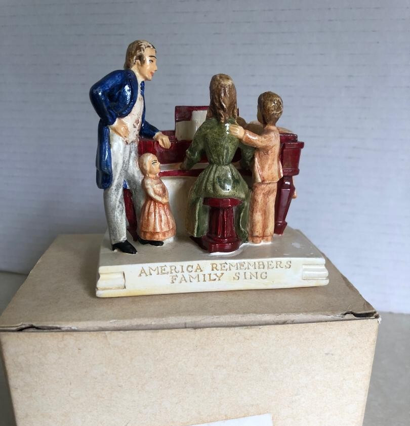 VTG Sebastian Miniatures “America Remembers Family Singing” 1978 with Box