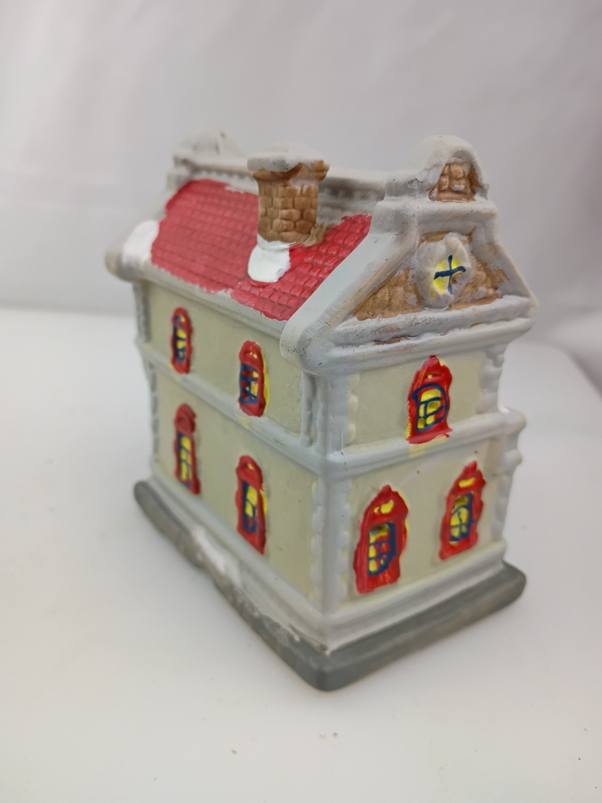 4″ Christmas Village Town Jewelry Shop Store Porcelain