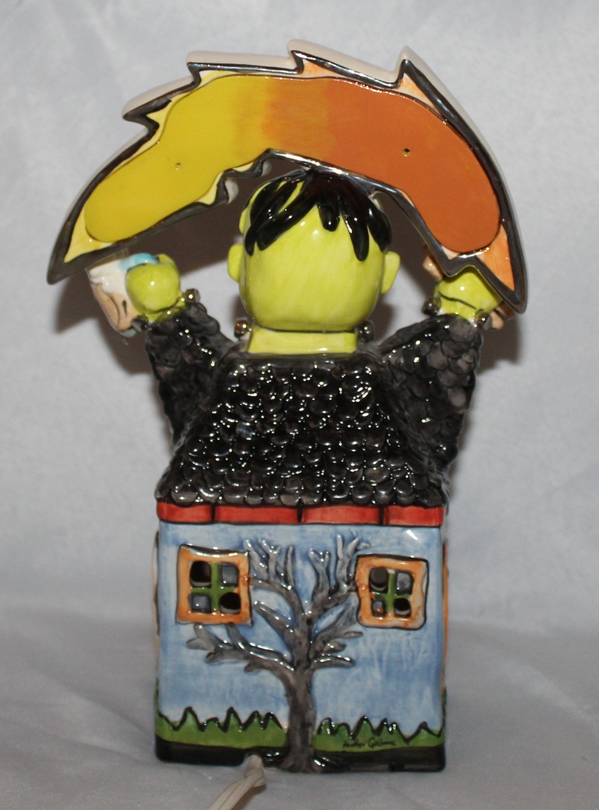 Blue Sky Clayworks 2004 Franks & Steins Hotdog Beer Emporium Light Up House