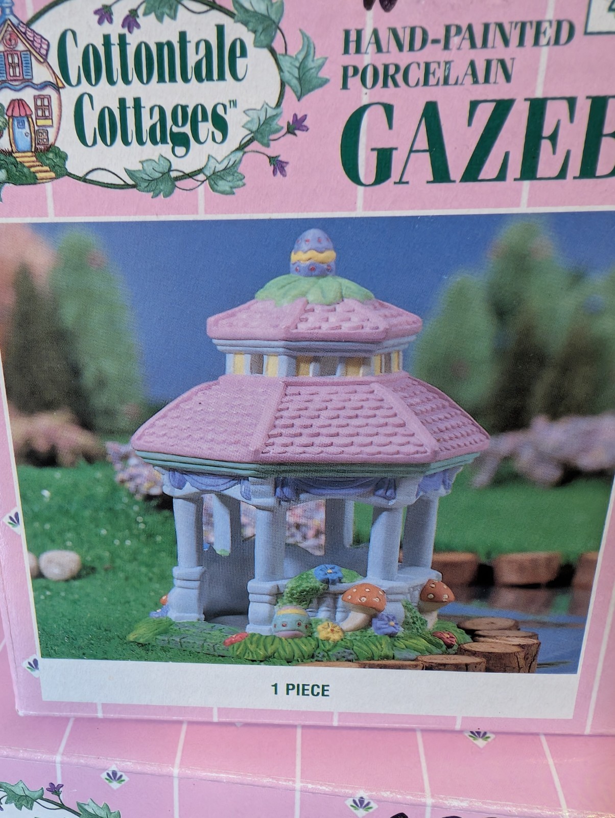Cottontale Cottages Lot of 5 Hand Painted Easter Village Flower Shop Gazebo +