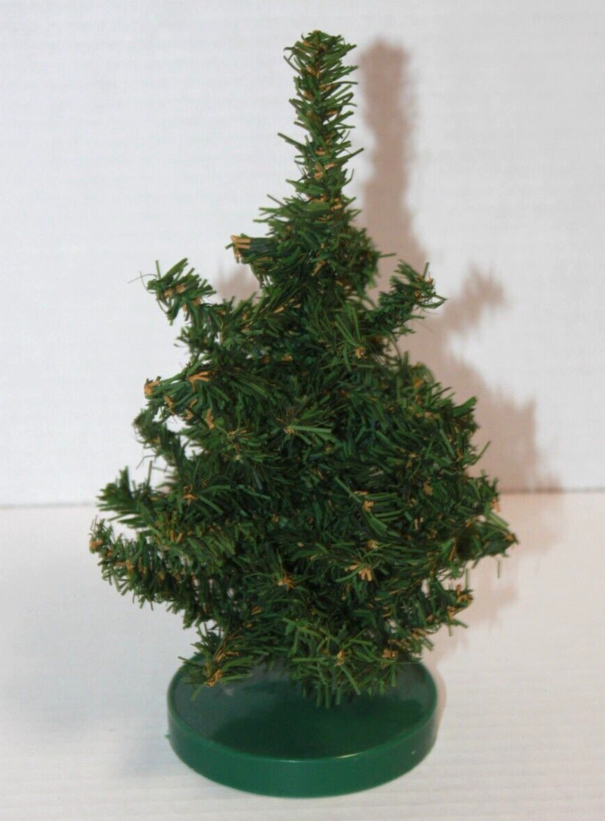 Vintage Christmas Town Village Accessory Green Pine Tree