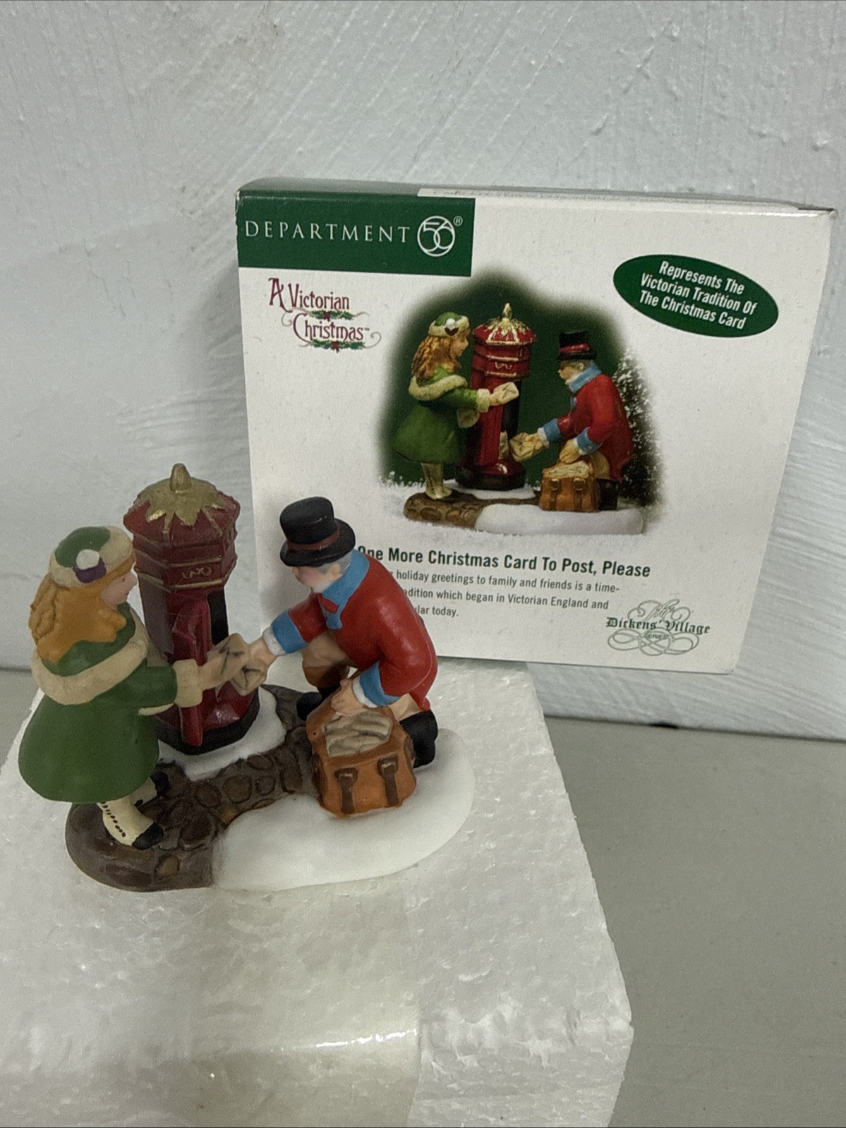 Dept 56 Heritage Village Christmas One More Christmas Card to Post Please 58596