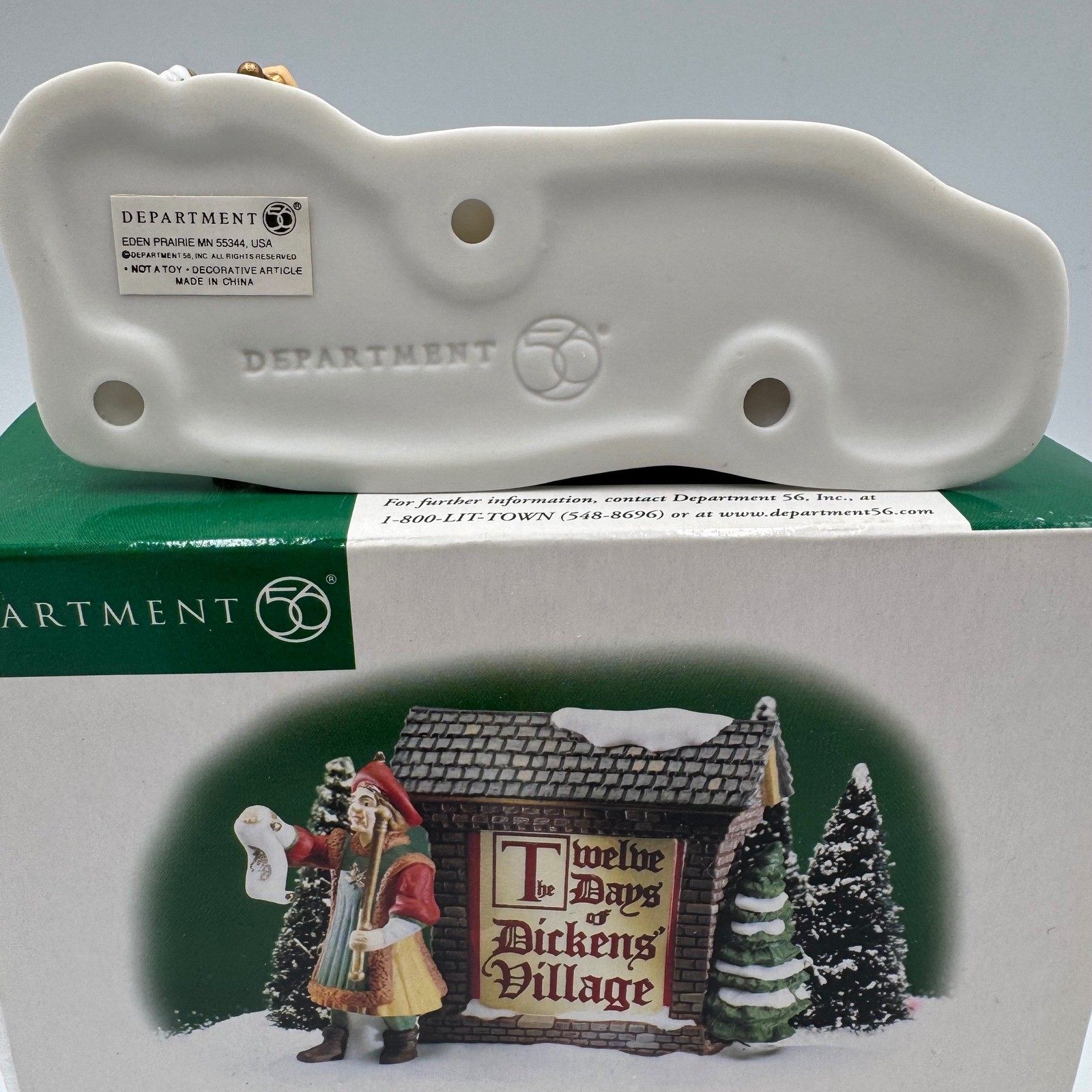 Department 56 Dickens Village Sign Accessory Multicolor 12 Days of Christmas