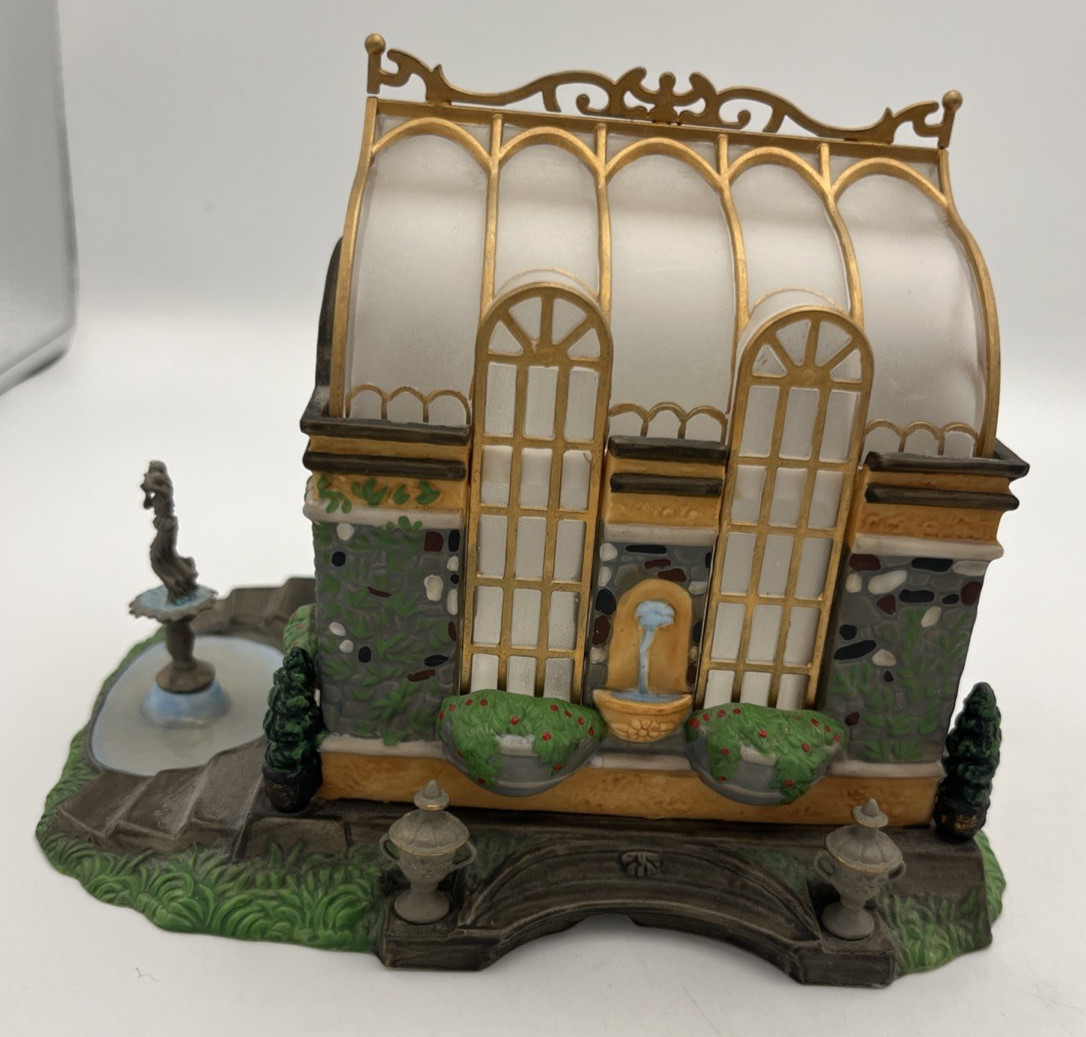Dept 56 Dickens Village Series Lilycott Garden Conservatory Gift Set No Figure