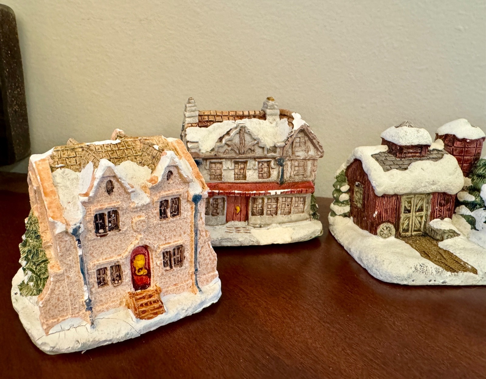 Dickens Christmas Collection RSVP 1988 5 Pc Set Scrooge Toy Barn Bridge