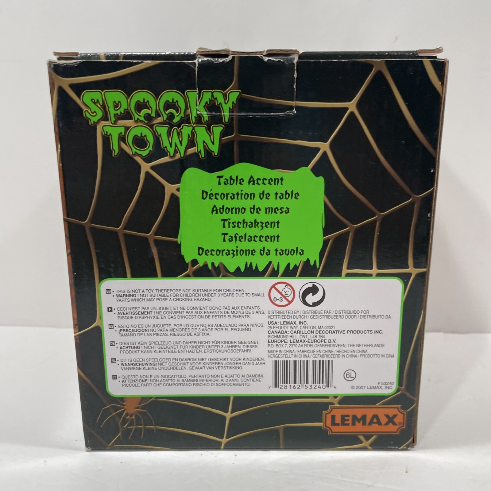 Lemax Spooky Town 2007 Skeleton Gazebo #73609 RETIRED 2019 Original Box
