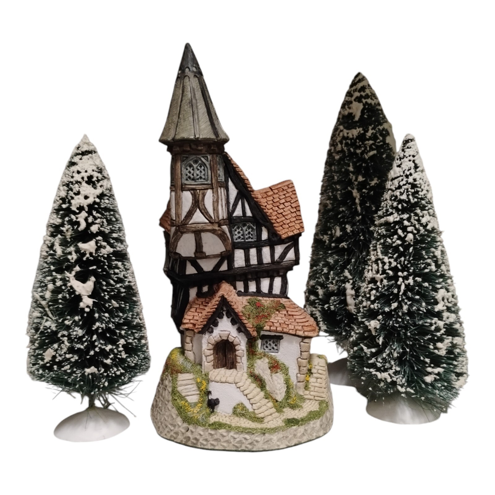 David Winter Cottage’s There Was a Crooked House 1986 Handmade Retired With Box