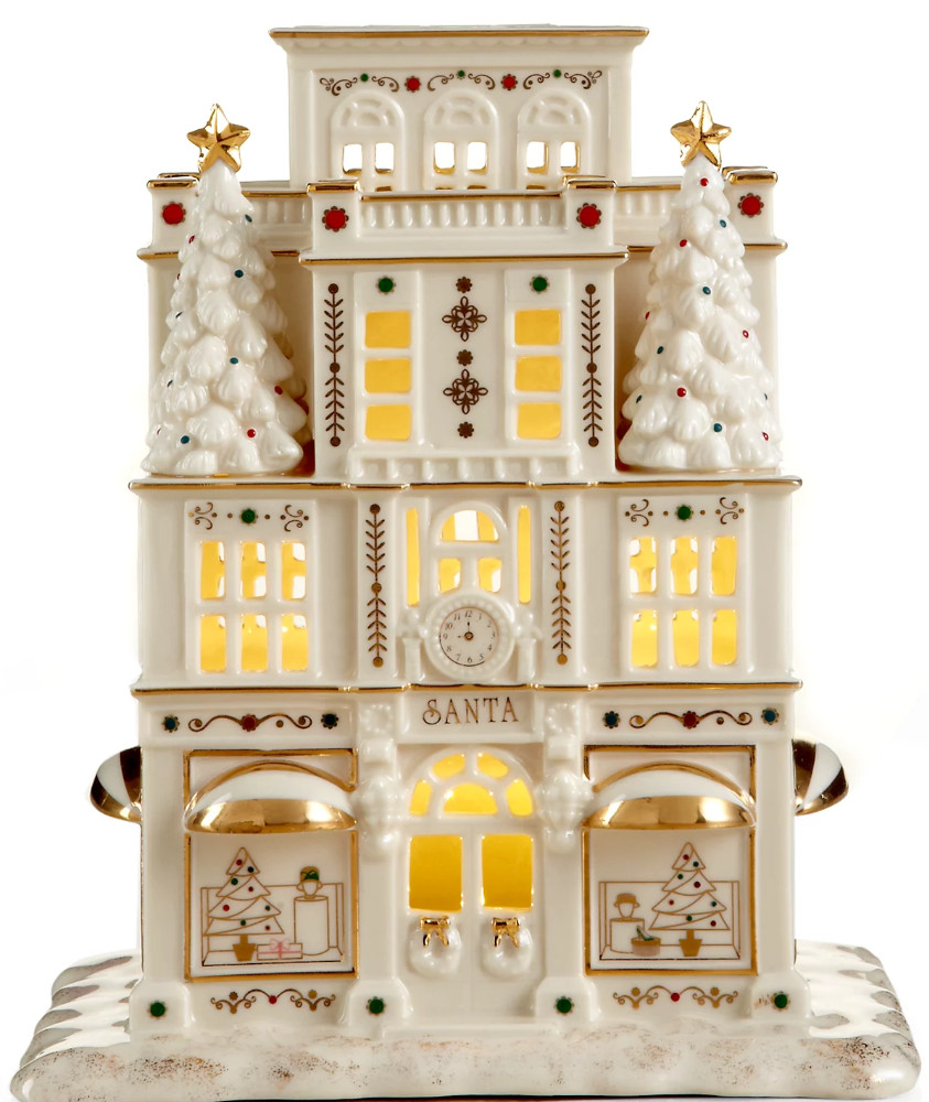 Lenox From The Vault Mistletoe Park Department Store Lit Christmas Village House