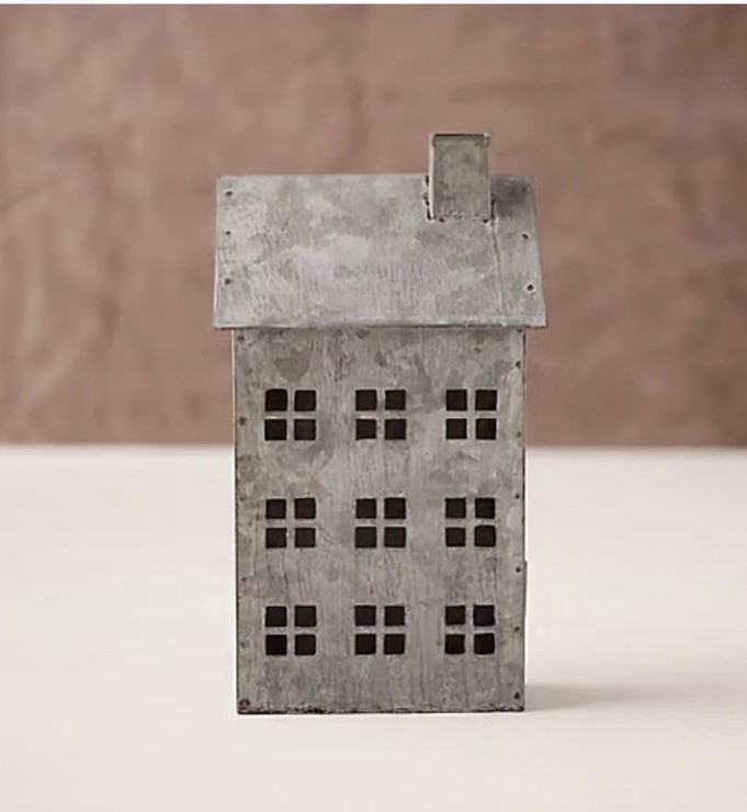 Terrain Concordville Zinc Half House Vintage 2016 Christmas Village Collection