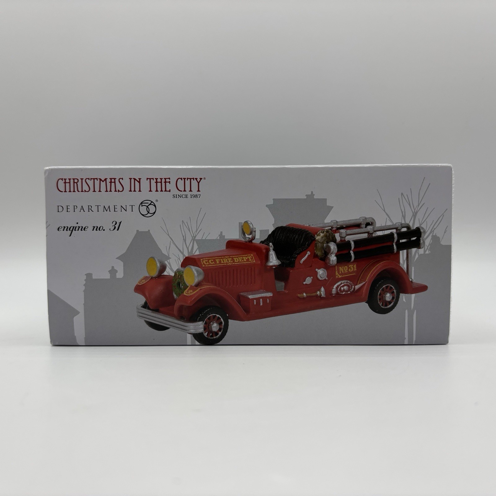 Department 56 Christmas in The City Engine Company & No 31 Firehouse & Truck New
