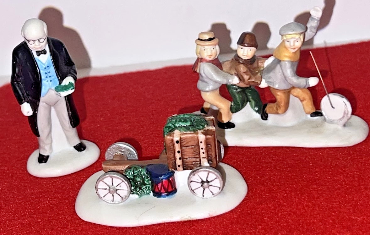3 DEPARTMENT 56 NICHOLAS NICKELBY FIGURES HERITAGE VILLAGE COLLECTION