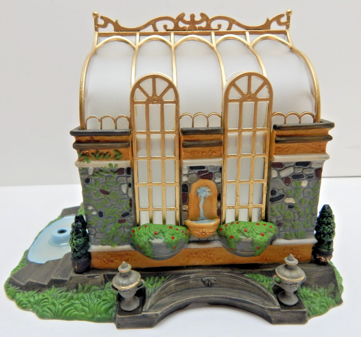 Dept 56 Dickens Village Lilycott Garden Conservatory #58447 w/Bx Missing Flower
