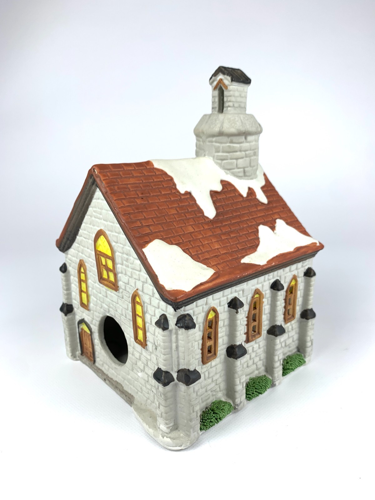 VTG Lemax Christmas Church Decoration Porcelain Cottage Holiday Display