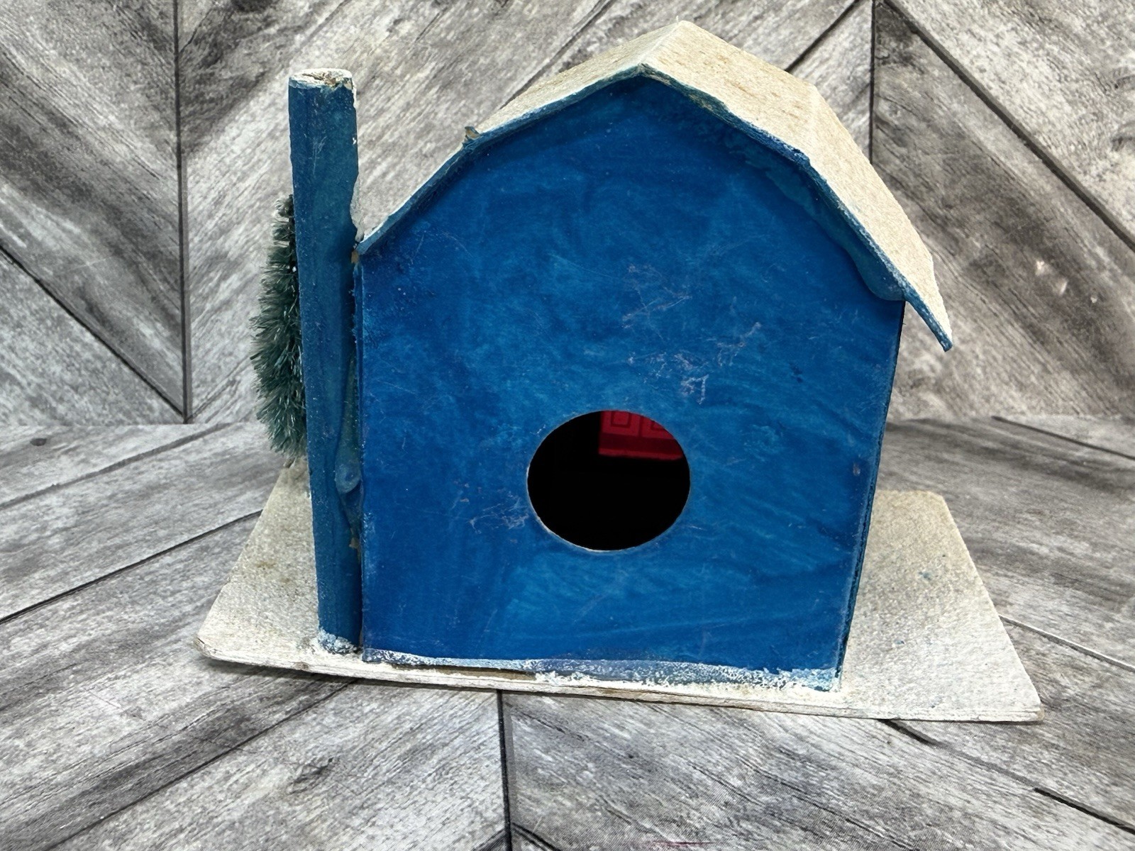Putz Christmas Houses Cardboard Made in Japan Lot Of 8 PLEASE READ