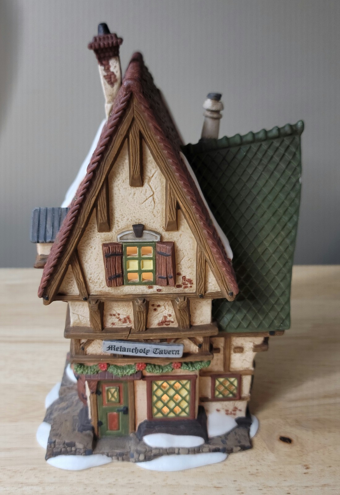 Dept 56 Dickens Village THE MELANCHOLY TAVERN Light Cord Christmas Holidays 1996