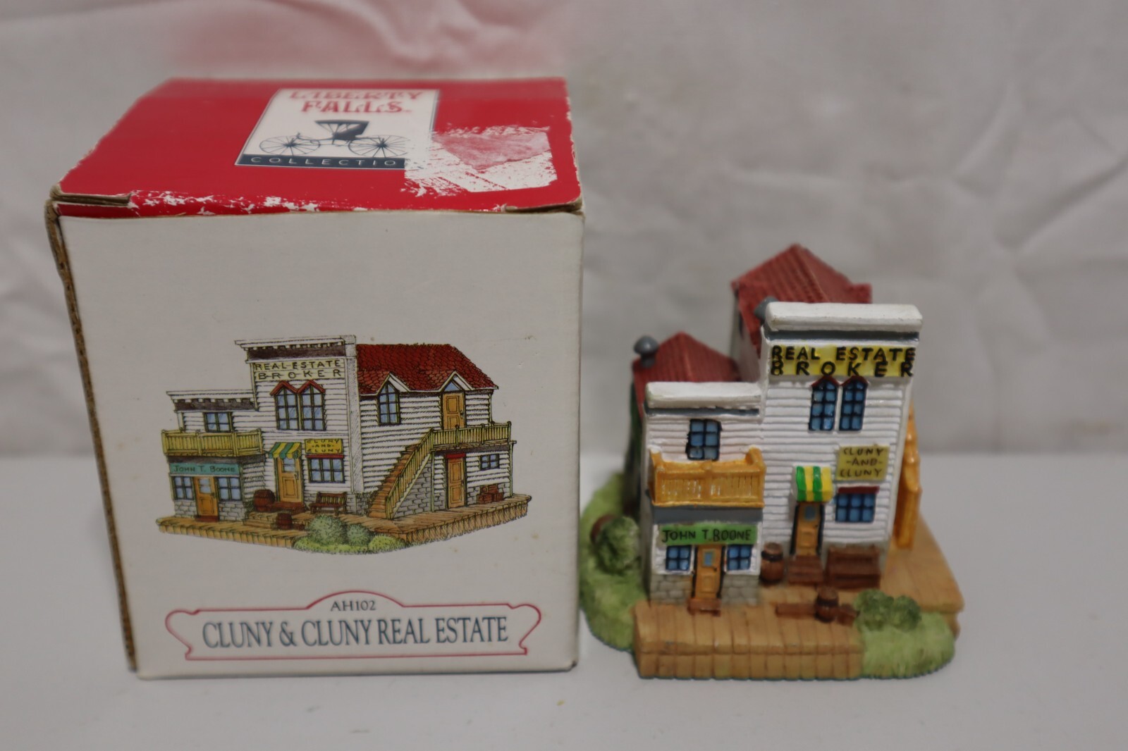 Vtg 1996 Liberty Falls Americana Collection Cluny & Cluny Real Estate AH 102