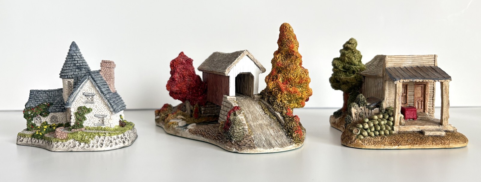Lot 3 Lilliput Lane David Winter Cottages Vicarage Roadside Coolers Bridge 1985