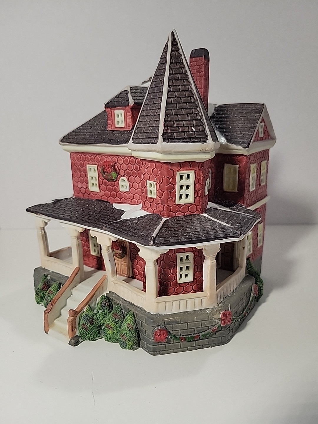 VTG Lemax Share The Joy Porcelain Christmas Village Victorian House 1993 Read
