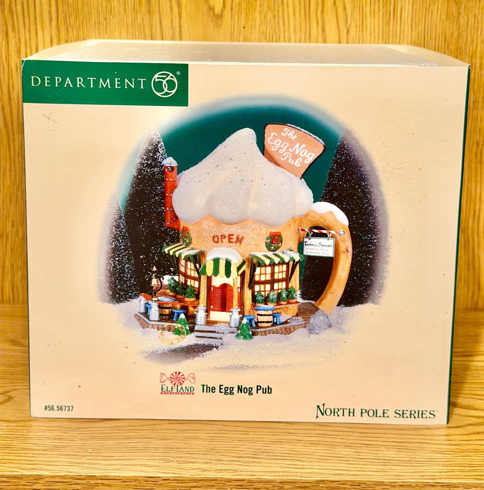DEPT 56 NORTH POLE VILLAGE SERIES “THE EGG NOG PUB” BRAND NEW