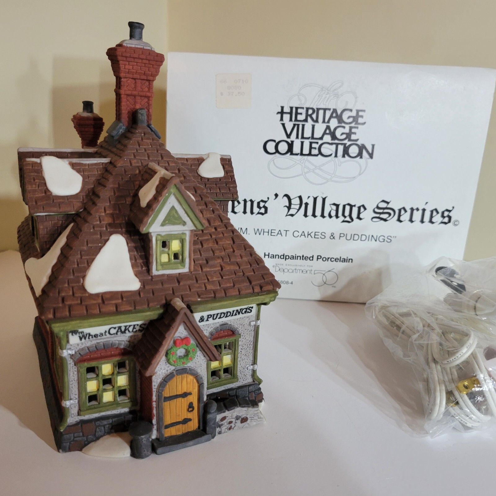 Dept 56 Dickens Village WM. Heat Cakes & Pudding 5808-4 Retired w/Box & Sleeve