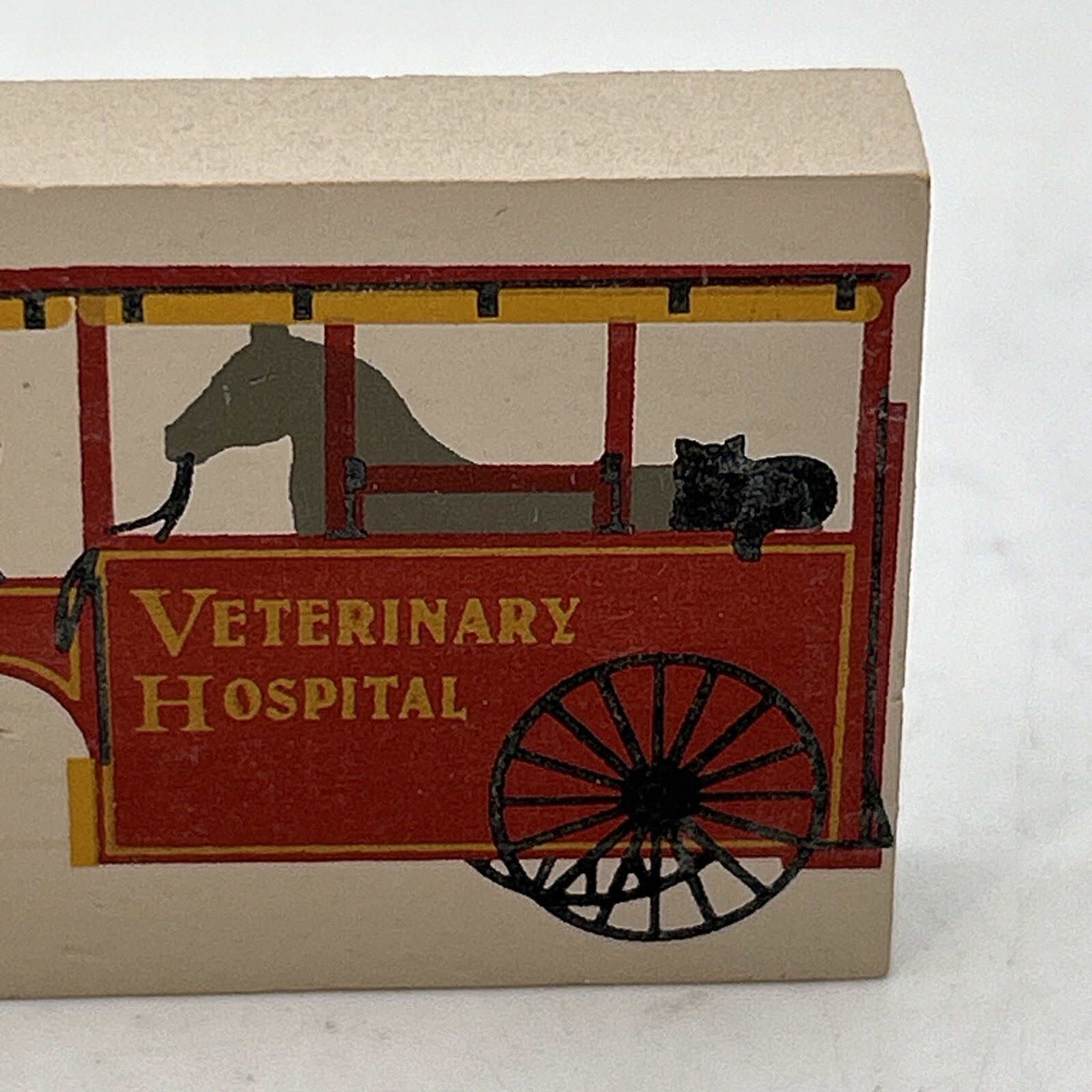 Veterinary hospital horse and buggy The Cat’s Meow Shelf Sitter Vtg Failen Jones