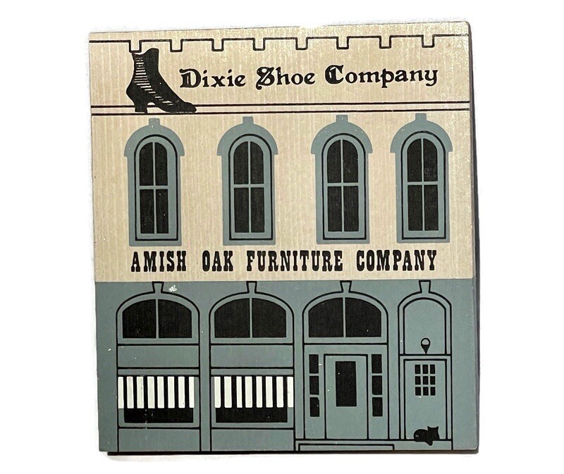 The Cat’s Meow Series V Dixie Shoe Co Amish Oak Furniture Co. Signed Faline ‘87