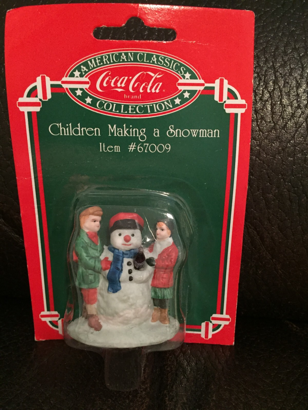 Coca Cola American Classic Collection Children Making A Snowman 1995