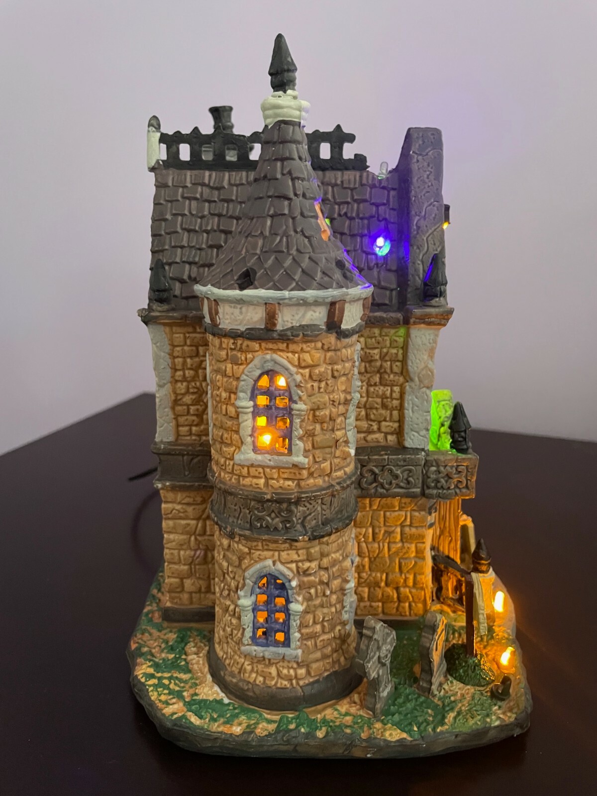 Lemax Spooky Town “Crowley Hall” Brand New, Lights, Sound, Ceramic, Rare