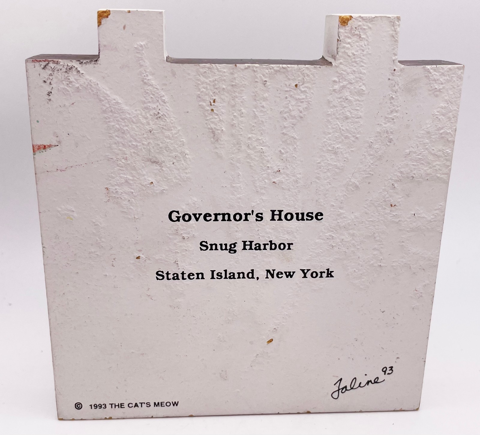 VTG Cat’s Meow Village Staten Island NY Governor’s House LE 104/150 1993 Wood 5″