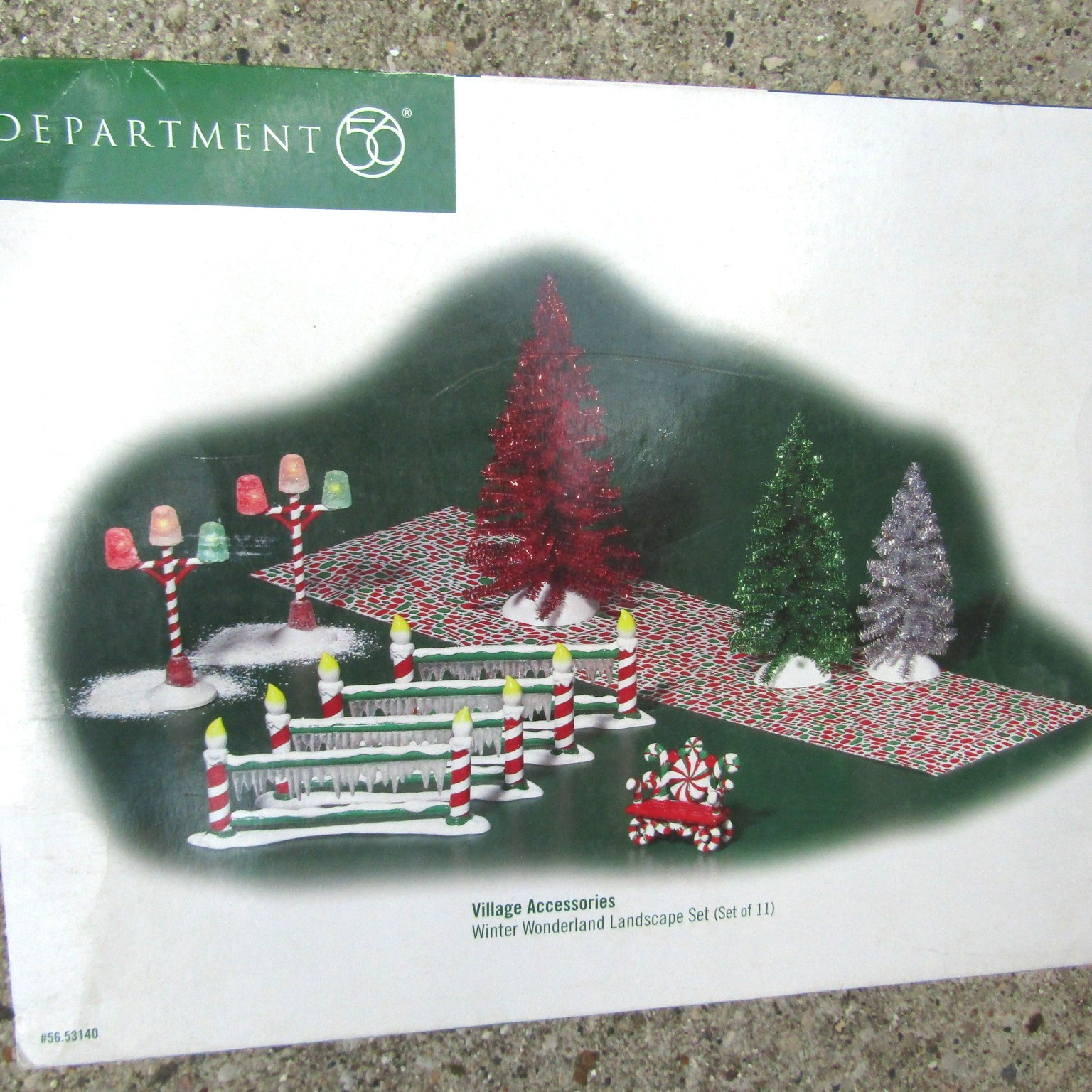 Department 56 Winter Wonderland Landscape Set Retired Christmas Village 5653140
