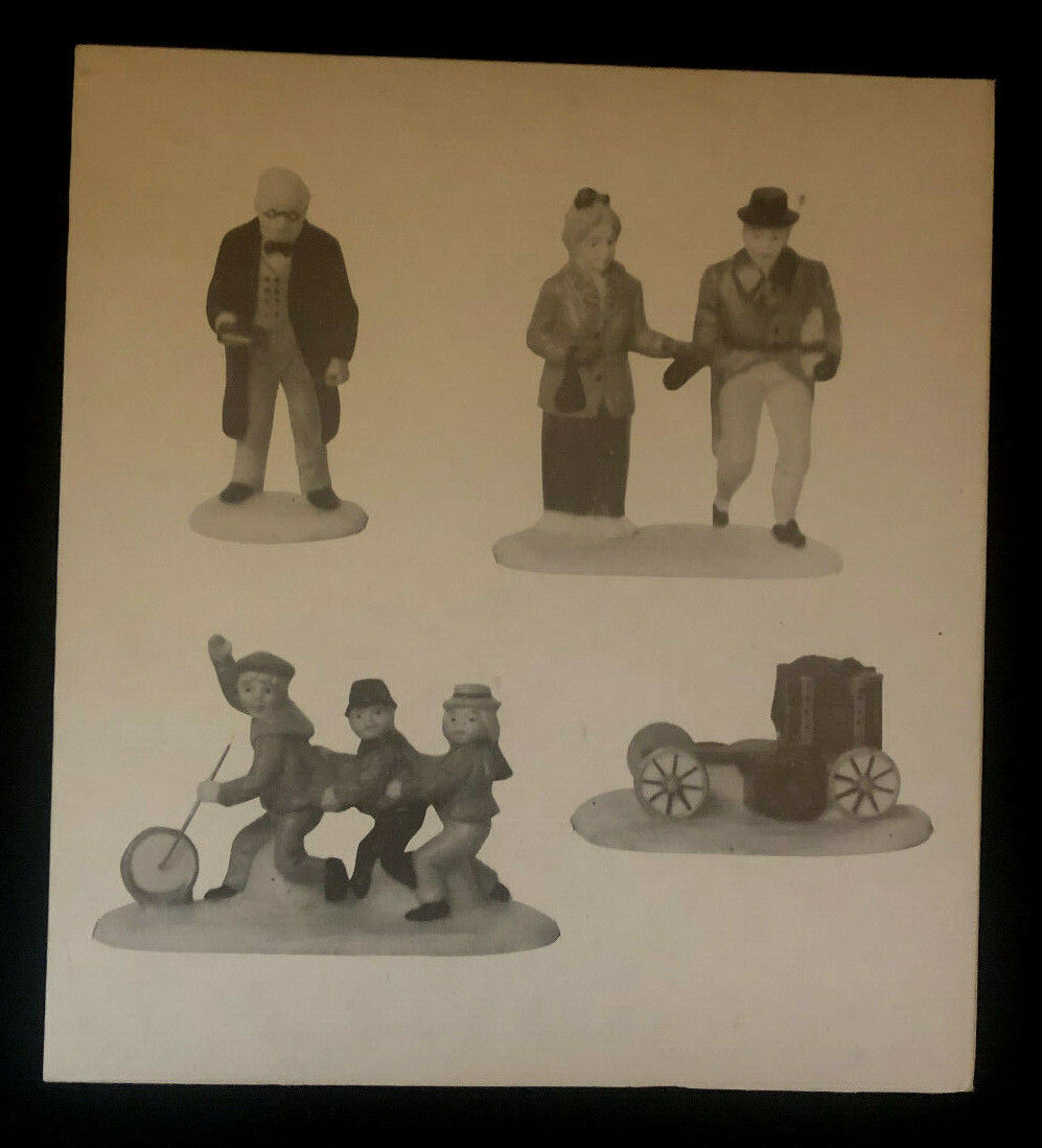 NEW Dept 56 Heritage Village 59293 NICHOLAS NICKELBY Figures Set of 4 Accessory