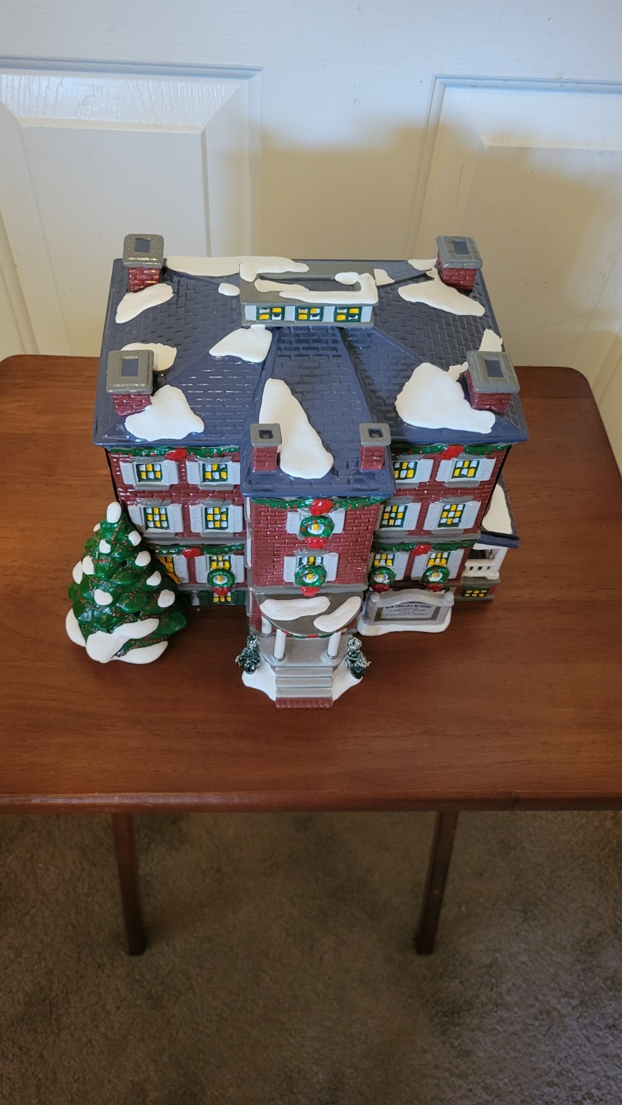 Dept 56 Original Snow Village OLD CHELSEA MANSION Retired 54903 w/Book