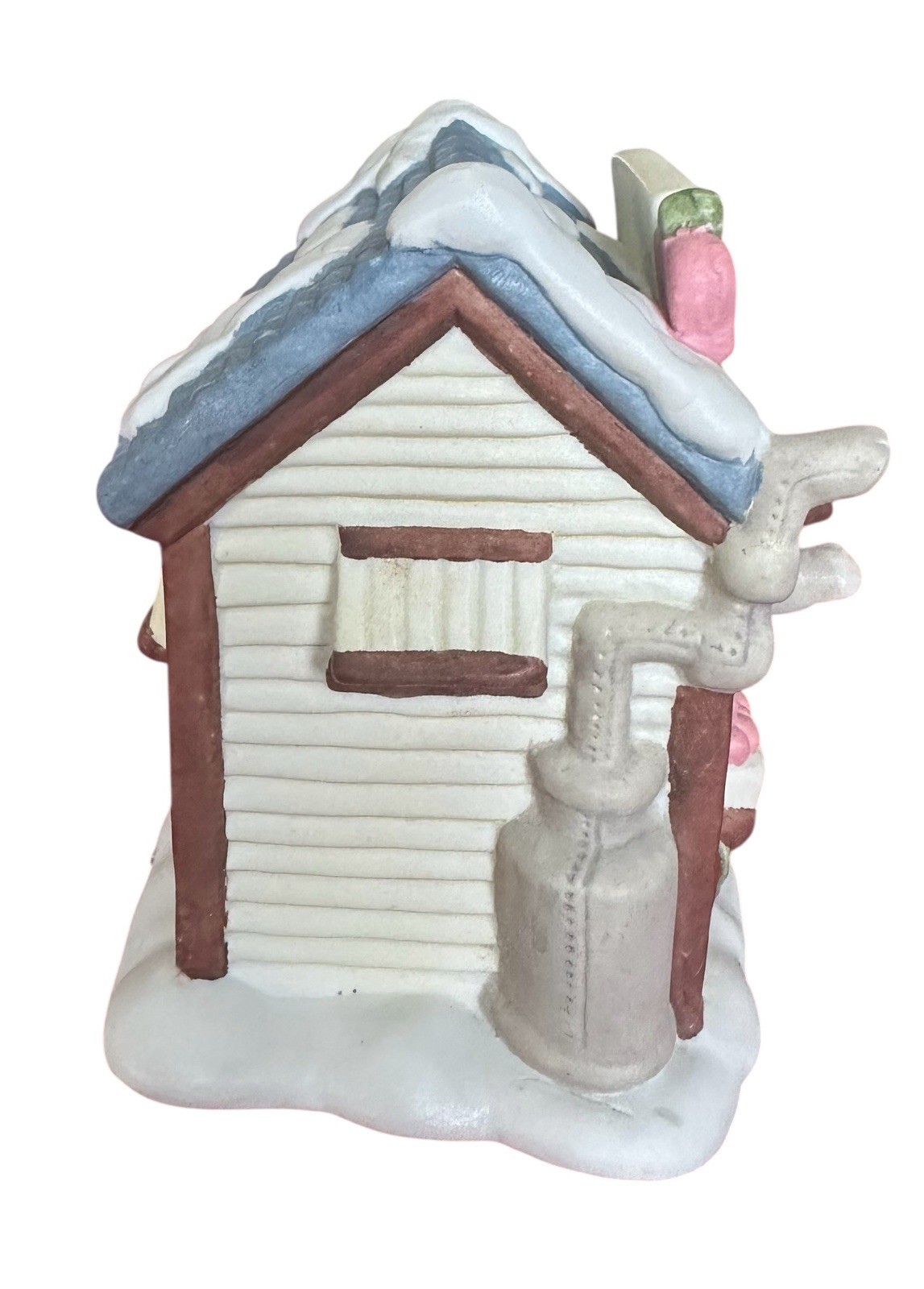 Winter Valley Vintage Cottages Porcelain Fruit Stand IOB Atico Christmas