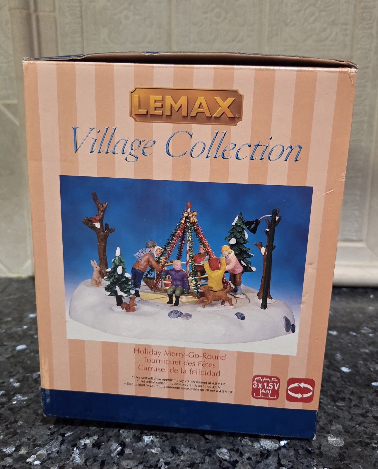 Lemax~14340~Lighted Animated Winter Playground Village Collection~Retired