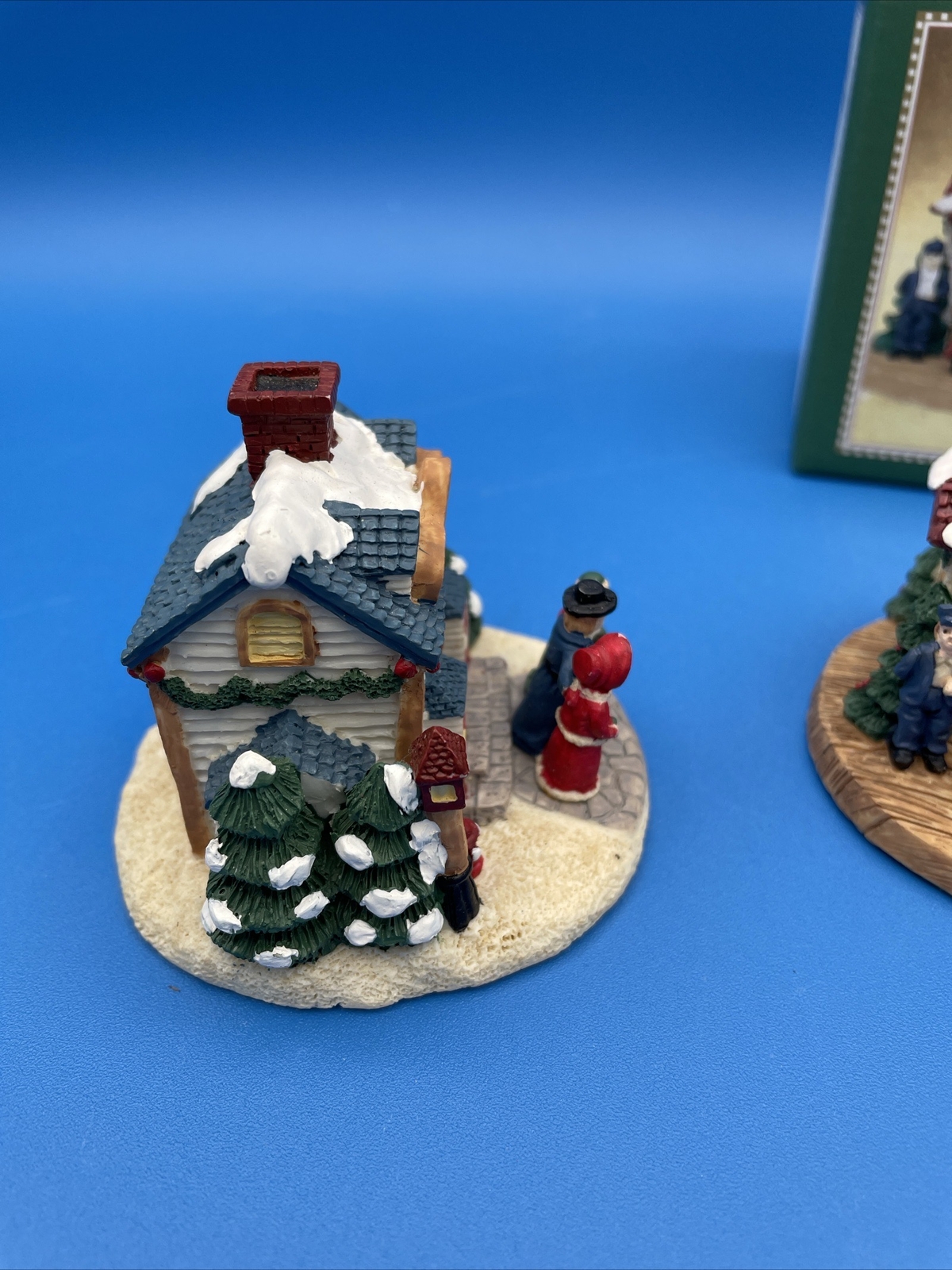 Crystal Falls Village Burlington Inn and Town Theatre Christmas Decor Display