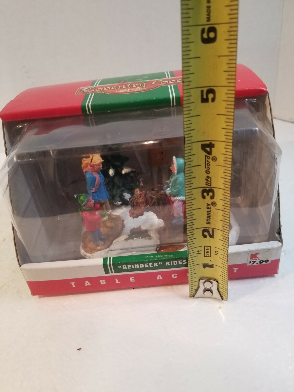 2008 retired Lemax Coventry Cove Reindeer Rides Christmas Scene NEW in package