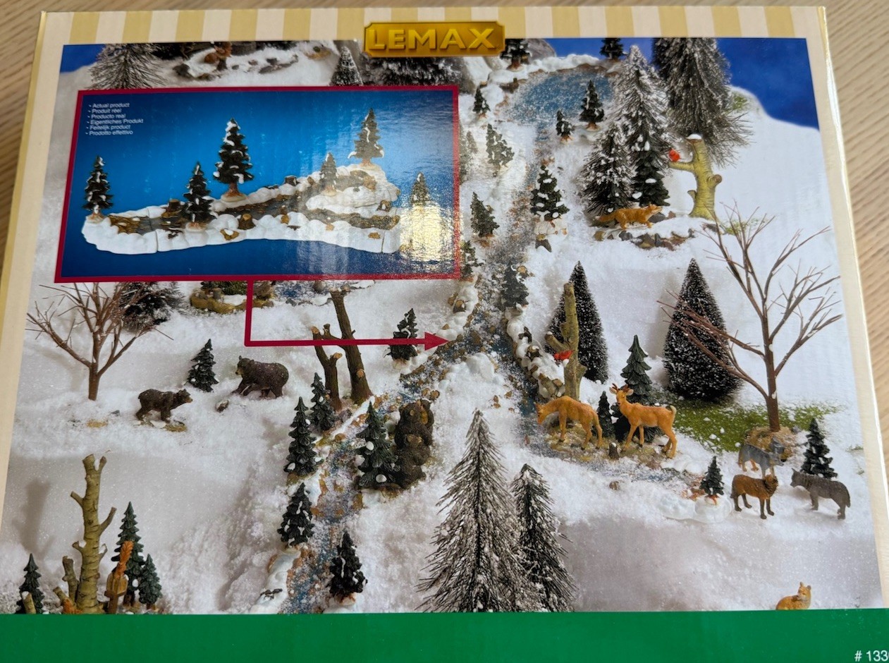 Lemax MILL STREAM FORK Set of 10 #13367 Christmas Village Accessories NEW in Box