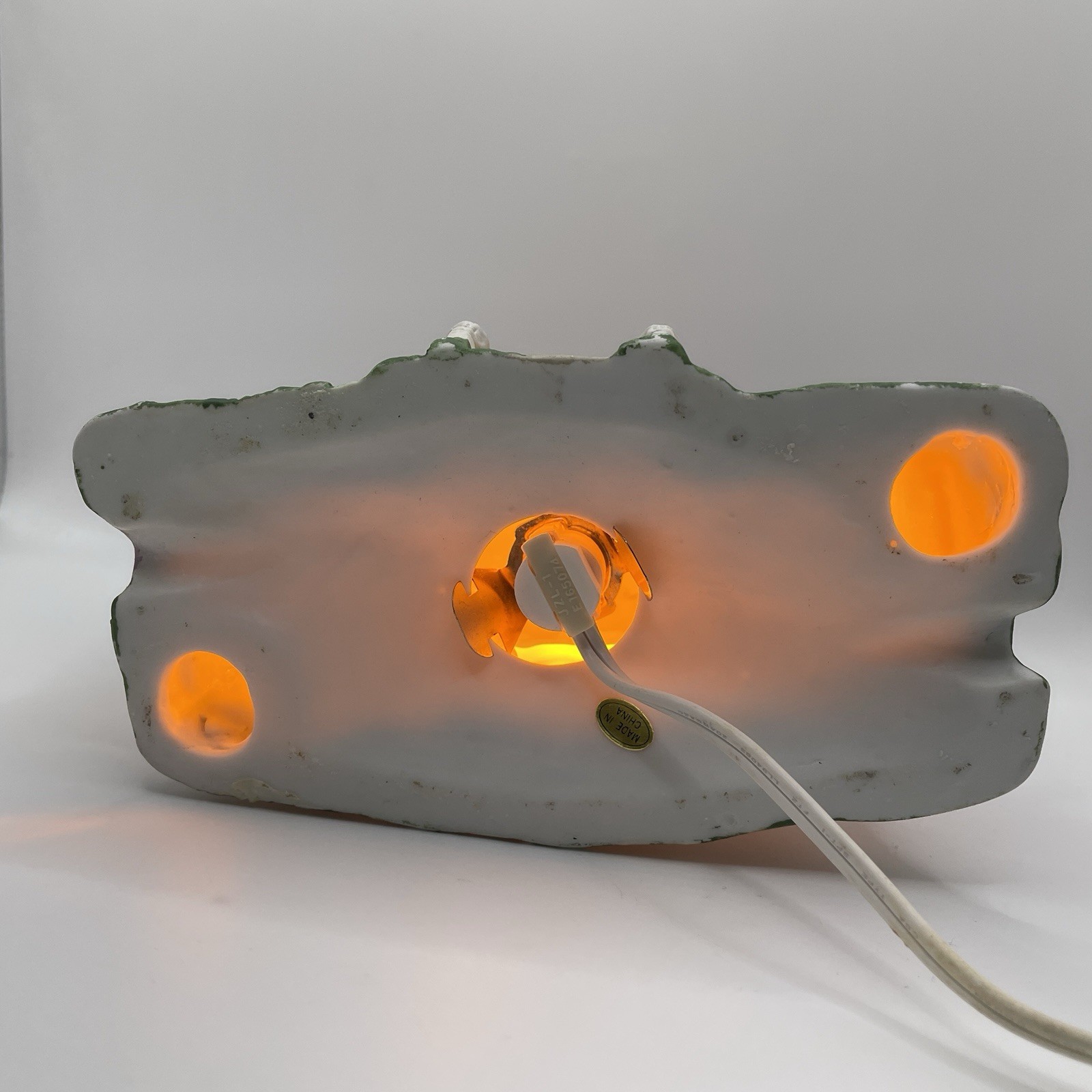 Porcelain Halloween Haunted Hospital Lighted Works
