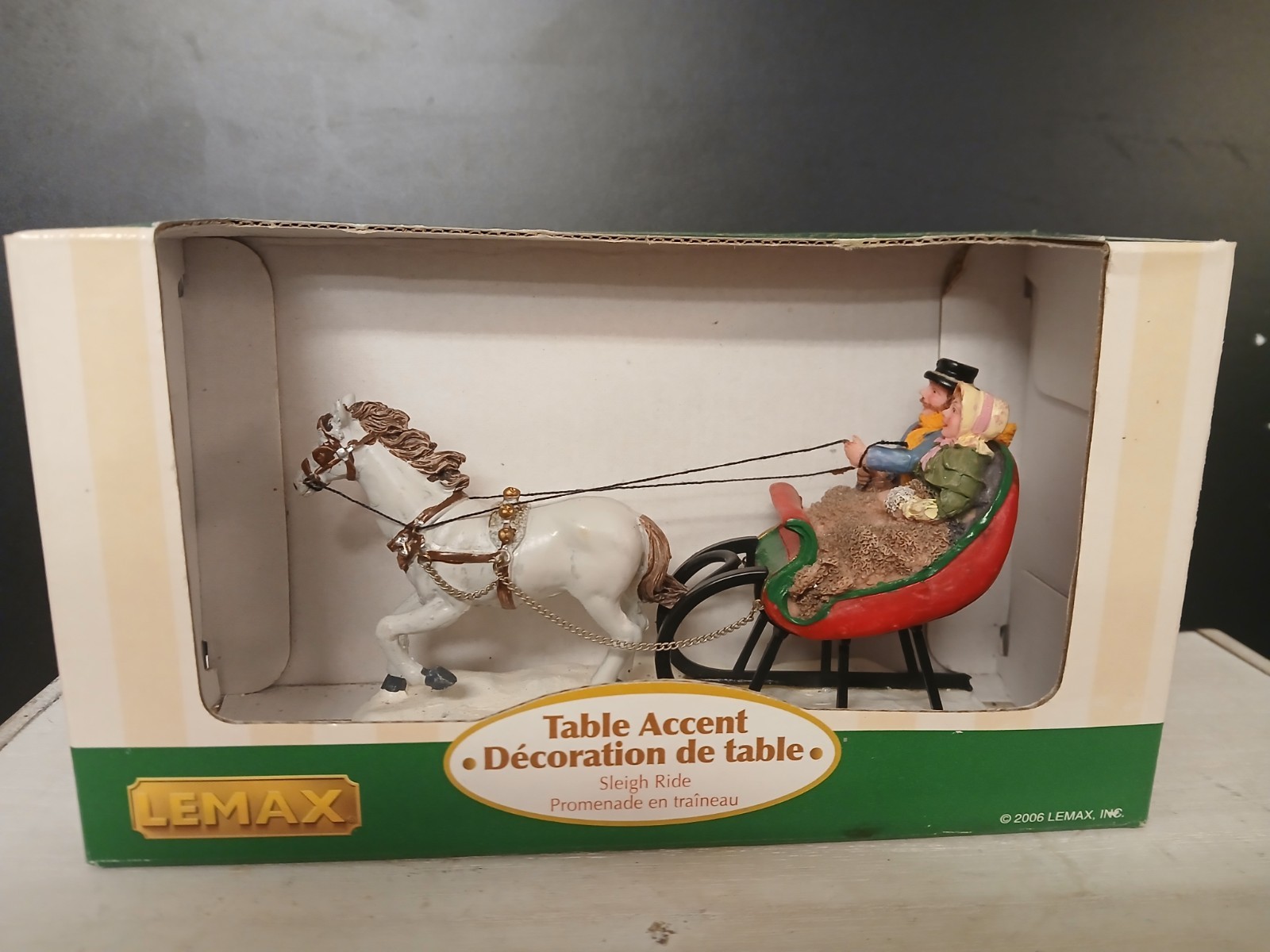 LEMAX SLEIGH RIDE VILLAGE COLLECTION CHRISTMAS VILLAGE — # 63571