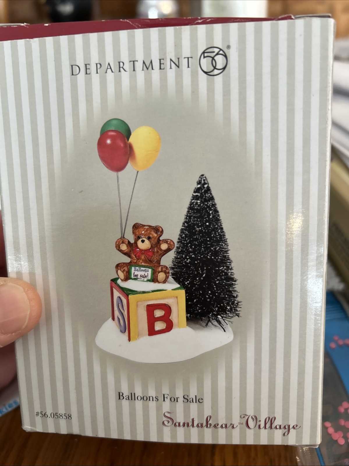 Dept 56 Balloons for Sale Santabear Village #56.05858 Boxed 2002
