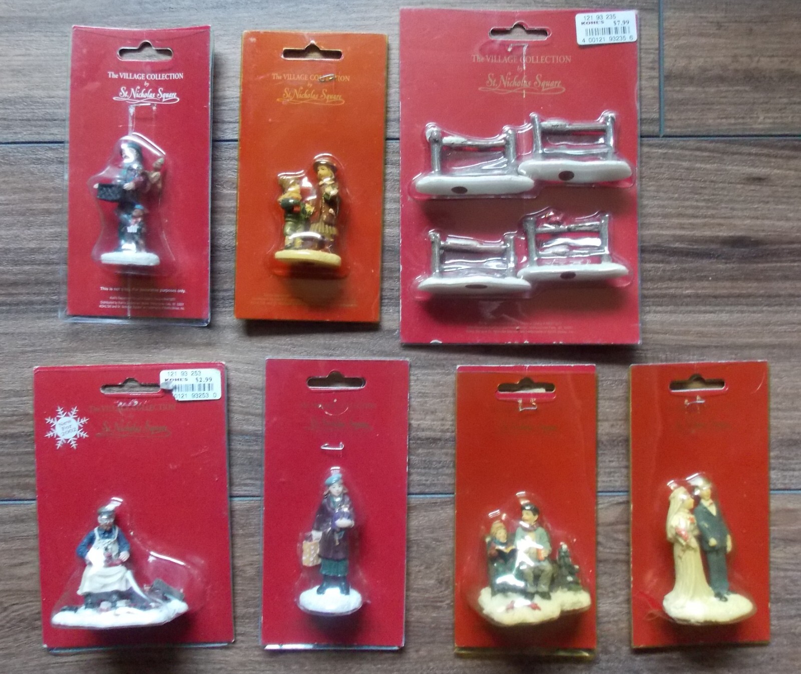 St Nicholas Square Village Accessory ~ Lot of (7) People Man Woman